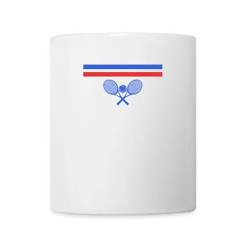 Tennis Retro Vintage 80er Jahre 70er Kult Geschenk - Tasse - Weiß - Vorne
