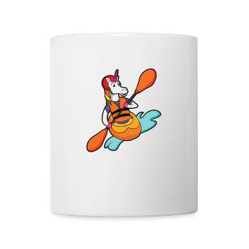 Canoe kayak unicorn gift canoeist sayings - Mug - white - Front