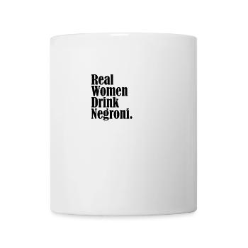 Real Women drink Negroni black classic cocktail - Mug - white - Front
