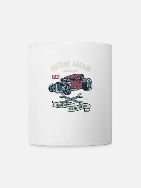 Hotrod Garage Haute Performance - Mug blanc - blanc