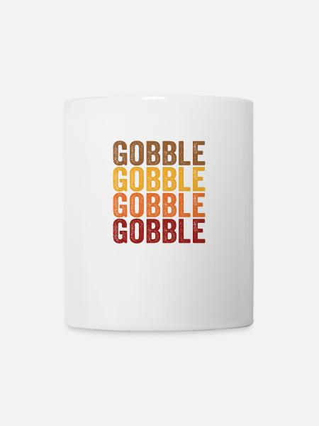 Funn Thanksgiving Gobble - Mug blanc - blanc