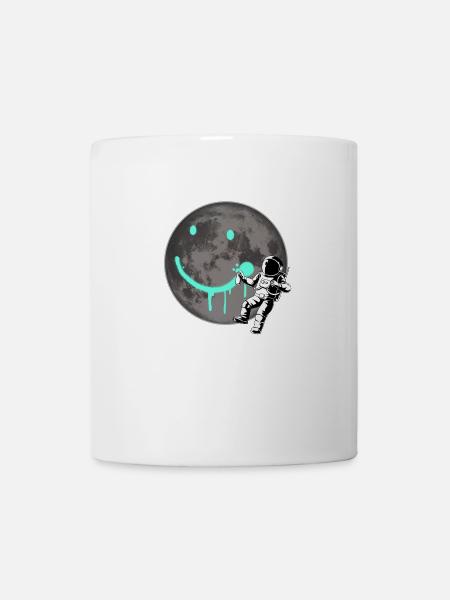Astronaut Spray Mond Sprayer Graffiti Weltraum All - Tasse - Weiß