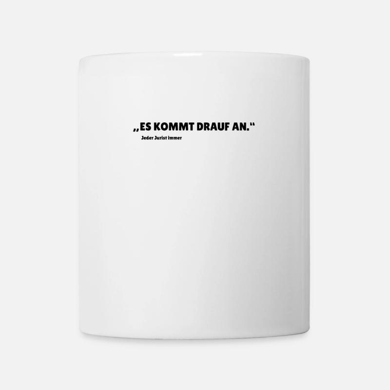 Juristen Jurastudent Geschenkidee Humor Spruch - Tasse - Weiß