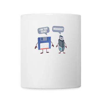 I AM YOUR FATHER USB Floppy Disk Funny Computer - Tasse - Weiß - Vorne