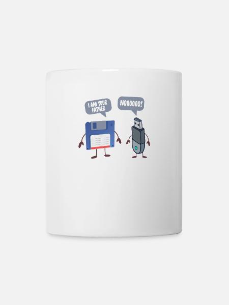 I AM YOUR FATHER USB Floppy Disk Funny Computer - Mug - white