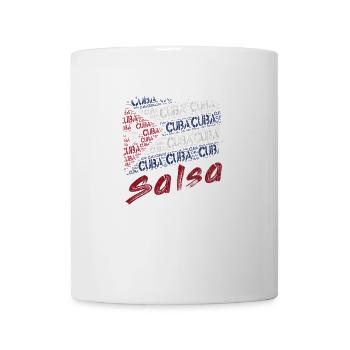Cuban Salsa Kuba Flagge - Tasse - Weiß - Vorne