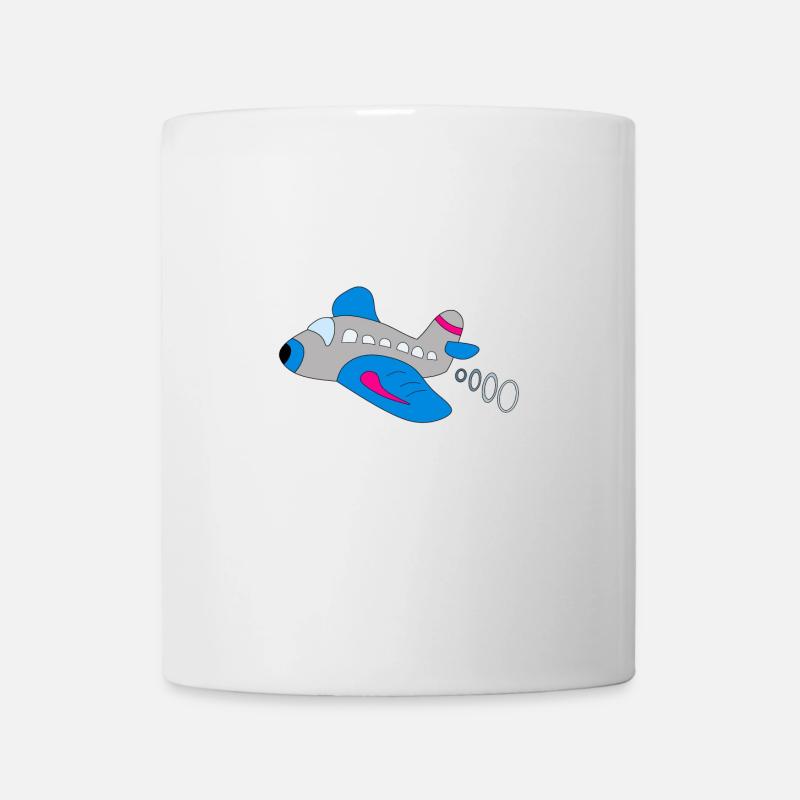 avion - Mug blanc - blanc