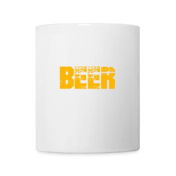Ich gebe dem Bier druck - Tasse - Weiß - Vorne