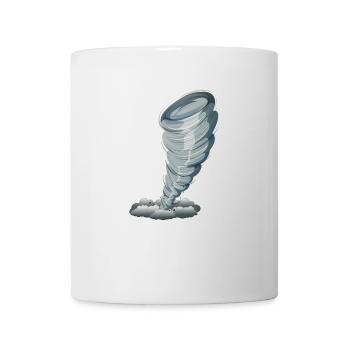 Cadeau météo tempête de tornade - Mug blanc - blanc - Devant