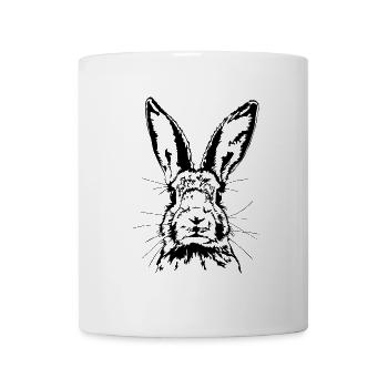 Lustiger HASE Feldhase Hasen Mama Wilsigns - Tasse - Weiß - Vorne