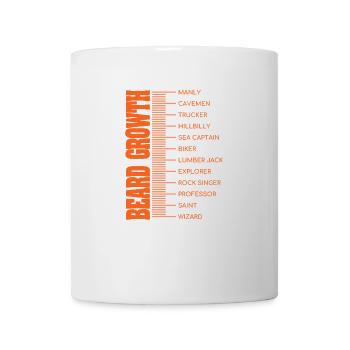 Beard Lover-Beard Chart-Beard Growth - Mug blanc - blanc - Devant