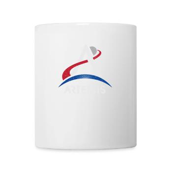 Logo du programme Artemis Lune Mars Espace Nasa Lunaire Mi - Mug blanc - blanc - Devant