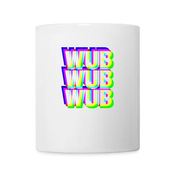 WUB WUB Dubstep Techno Rave Headbanger DJ Gift - Mug - white - Front