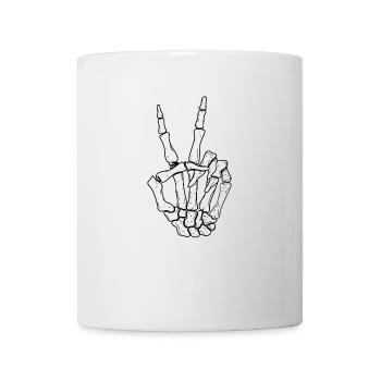 Skeleton hand Viktory - Mug - white - Front