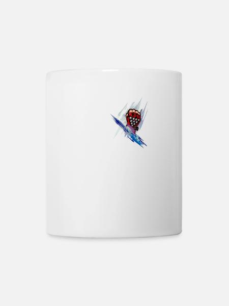 fighter glove art - Mug - white