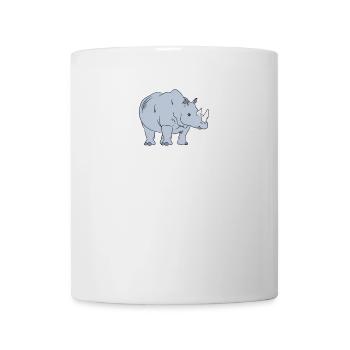 Je veux étreindre un rhinocéros - Chemise drôle de rhinocéros - Mug blanc - blanc - Devant