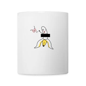veganer Feminismus frauen Bananen geschenk lustig - Tasse - Weiß - Vorne