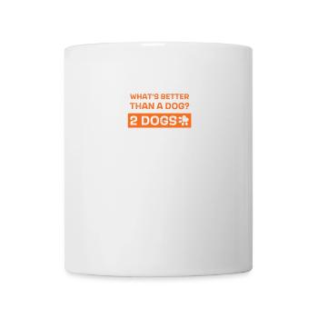 Quoi de mieux qu’un chien? 2 chiens - Mug blanc - blanc - Devant