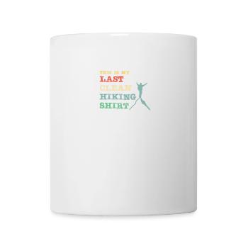 C’est ma dernière chemise de randonnée propre - Mug blanc - blanc - Devant