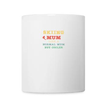 Maman skieuse - comme une maman normale mais plus cool - Mug blanc - blanc - Devant