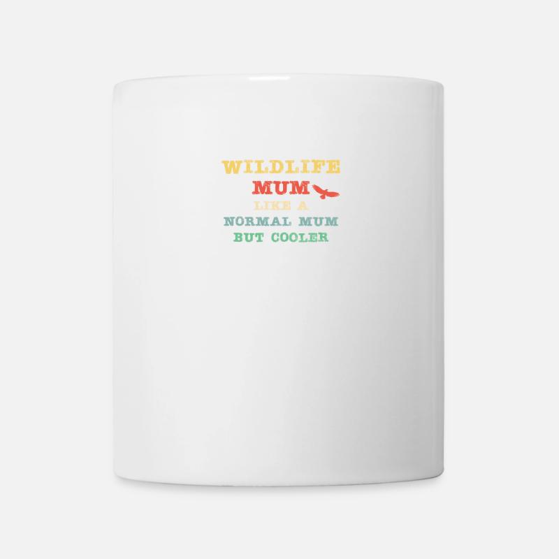 Maman de la faune - comme une maman normale mais plus cool! - Mug blanc - blanc
