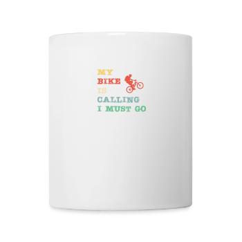 My bike is calling - I must go - Tasse - Weiß - Vorne