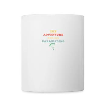 The adventure begins - Paragliding - Mug - white - Front