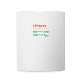 Mein letztes sauberes Wildlife Shirt - Tasse - Weiß - Vorne