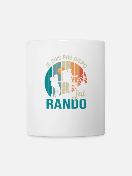 Randonnée pas dispo j ai Rando Humour randonnee - Mug blanc - blanc