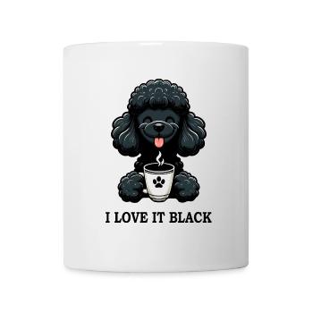 Black Poodle Coffee I Love It Black - Mug - white - Front