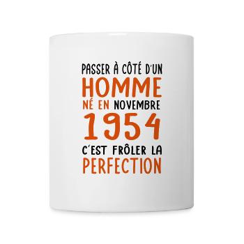 70th Birthday - Born in November 1954 - Mug - white - Front