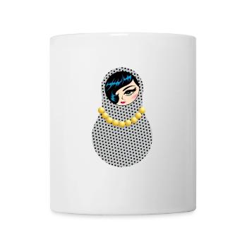 Matroschka Anja - Tasse - Weiß - Vorne