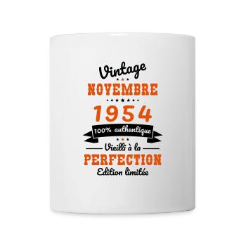 70th Birthday - Vintage - November 1954 - Mug - white - Front