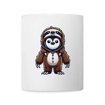 Cute Penguin Sloth Costume Cartoon - Mug - white - Front