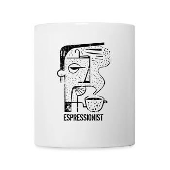 Espressionist, Expressionism, Pun, Painting - Mug - white - Front