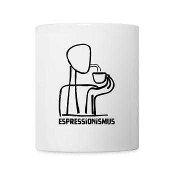 Espressionismus - Espresso - Kaffee trinken - Tasse - Weiß - Vorne