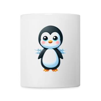 Cute Penguin Angel Cartoon Chibi Style - Mug - white - Front