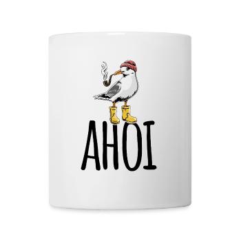 Seagull - Ahoy - North Sea - Gift - Mug - white - Front