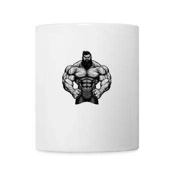 Muscles de combattant de bodybuilder - Mug blanc - blanc - Devant