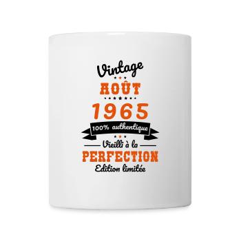 60th Birthday - Vintage - August 1965 - Mug - white - Front