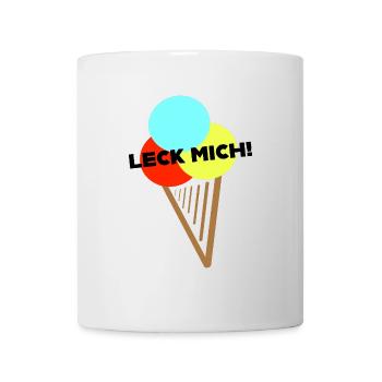 Ach, Leck mich! - Tasse - Weiß - Vorne