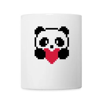 panda-coeur - Mug blanc - blanc - Devant