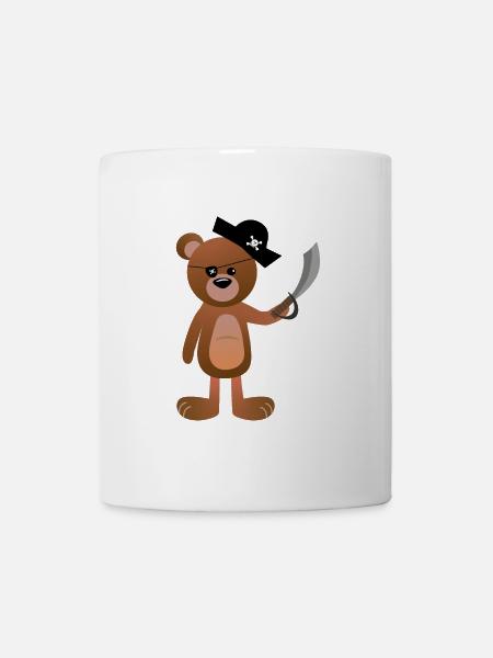 süßer Bären Pirat Seeräuber Freibeuter - Tasse - Weiß