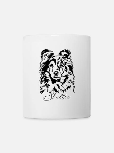 SHELTIE merle chien chiens élevage chien wilsigns - Mug blanc - blanc