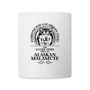 ALASKAN MALAMUTE Guardian Angel Chiens Wilsigns - Mug blanc - blanc - Devant