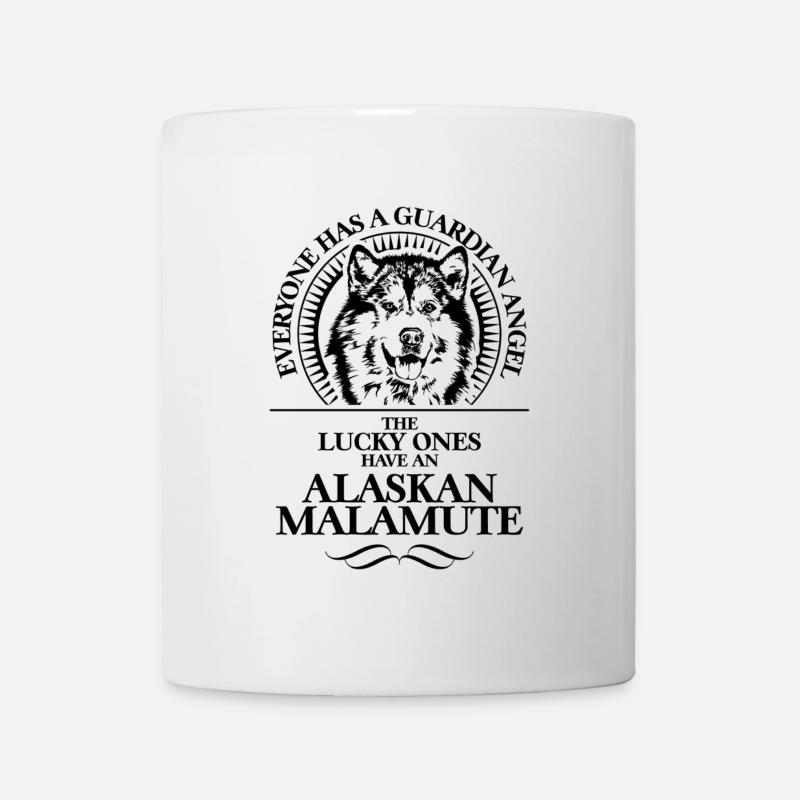 ALASKAN MALAMUTE Guardian Angel Chiens Wilsigns - Mug blanc - blanc