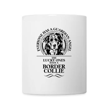 BORDER COLLIE Ange Gardien Chiens Wilsigns - Mug blanc - blanc - Devant