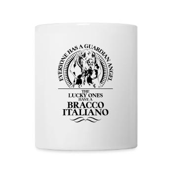 BRACCO ITALIANO Guardian Angel Dogs Dog WILSIGNS - Mug - white - Front