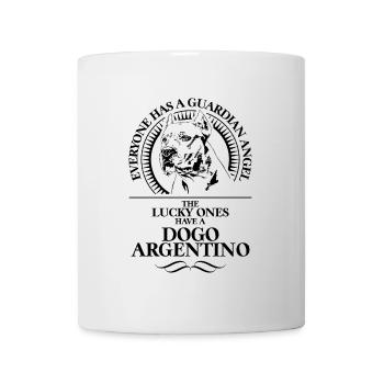 DOGO ARGENTINO Guardian Angel Dog Saying WILSIGNS - Mug - white - Front