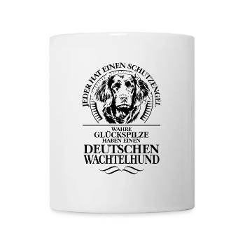 DEUTSCHER WACHTELHUND Schutzengel Hunde Wilsigns - Tasse - Weiß - Vorne